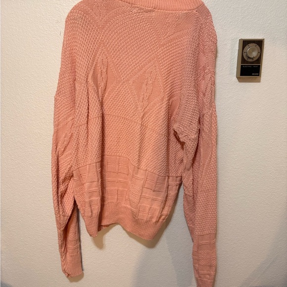 Towncraft Cozy Pink Knit Sweater - Picture 5 of 5